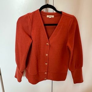 Madewell cropped cardigan sweater